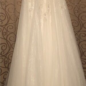 56064 Beaded Fitted Strapless Evening Dress main image 1